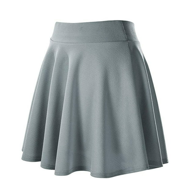 B91xZ Women's Straight Skirt Modest Knee Length Casual Work Solid