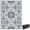 Grey, variant on Outsunny Waterproof Outdoor Rug with Carry Bag 9' x 12' Blue & White Flower