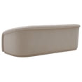 thumbnail image 3 of Yara Pleated Beige Velvet Sofa - Beige, 3 of 5