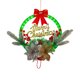 thumbnail image 1 of Luzes de Navidad Led Corona de Navidad con Arco, Agujas de Pino Rojo Simuladas Y Energía de la Batería de la Lámpara, Suministros de Fiesta de Corona de Luz Caliente Led, Puertas de Regalo para el Hog, 1 of 6
