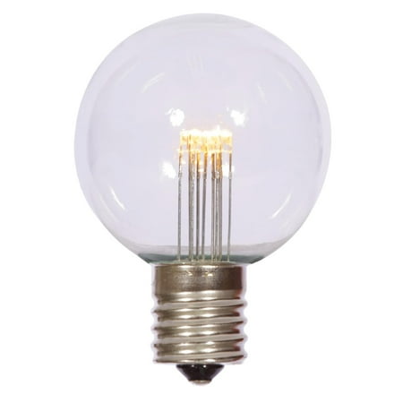 pack of 6 transparent warm white led g50 replacement pack of 6 transparent warm white led g50 replacement