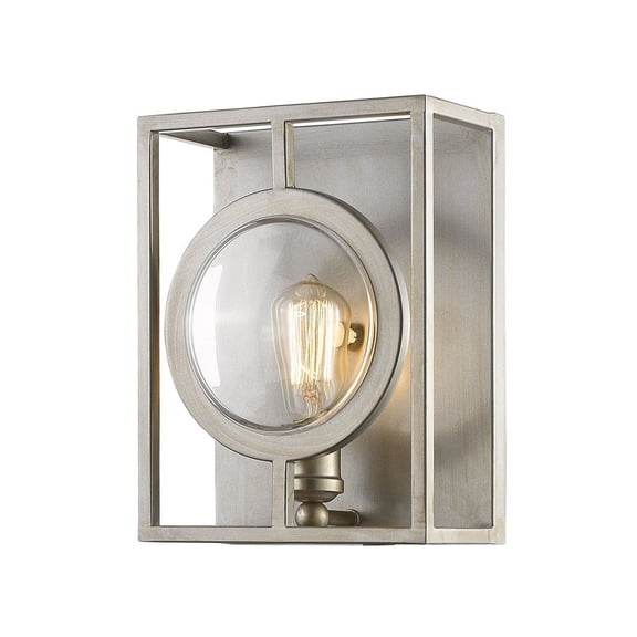 Z-Lite Port 1-Light Wall Sconce, Antique Silver