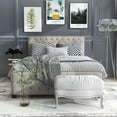 thumbnail image 5 of Furniture of America Dexter Beige Button Tufted Full Upholstered Wood Bed, 5 of 8