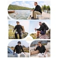 thumbnail image 4 of Long Sleeve Fishing Shirts Safari Outdoor Work Black Shirt Quick Drying Hiking Lightweight Button Down Shirts, 4 of 9