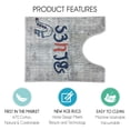 thumbnail image 2 of Sussexhome Toilet Mat - Machine Washable & Absorbent Bath Rugs for Bathroom Floor - Plush, Non Slip Bath Rug - Polyester & Cotton Bathroom Rugs with Printed Pattern Design - 20”x24" Bathroom Mats, 2 of 6