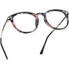 LifeArt Blue Light Blocking Glasses, Anti Eyestrain, Computer Reading Glasses, Gaming Glasses, TV Glasses for Women Men, Anti Glare (Floral, +2.50 Magnification)