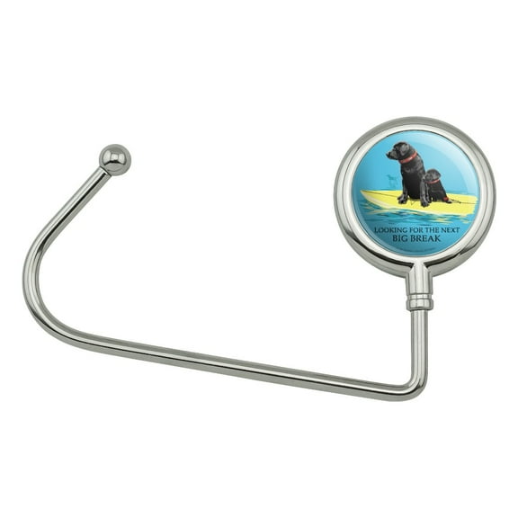 Looking For the Next Big Break Surfing Dog Puppy Surf Purse Bag Hanger Holder Hook