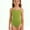 Green, variant on Girls Spaghetti Strap Sleeveless Backless Tank Leotard Stretchable Comfort Fit for Ballet Dance Performance Gymnastics Black 11 Years-12 Years
