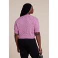 thumbnail image 2 of ELOQUII Women's Plus Size Bubble Stitch Sweater, 2 of 5