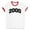 White/Red, variant on 2000 College Style Ringer Tee Shirt Unisex Large White/Black