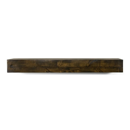 Modern Farmhouse 72 in. Dark Chocolate Mantel