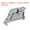 Grey, variant on DIN Rail Mount Terminal Blocks End Stopper Screw Type Clamp Grey EW/35 Pack of 20