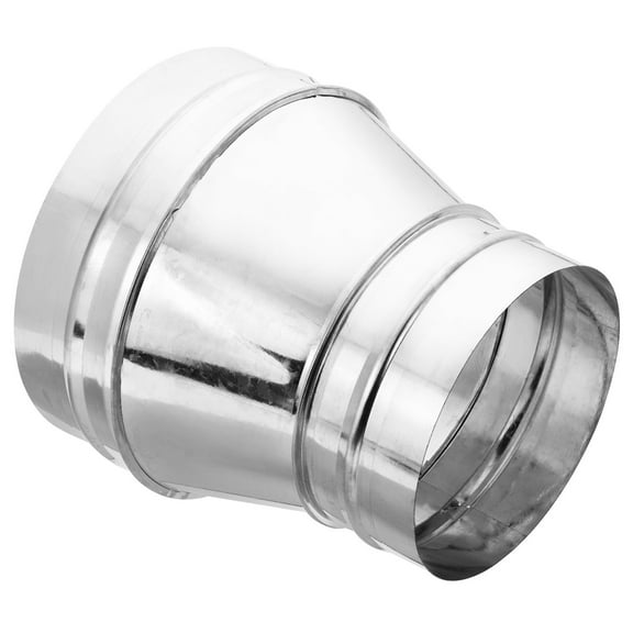 Uxcell 8 Inch to 6 Inch Round Duct Reducer, Galvanized Steel Adapter Pipe Fitting, Silver Tone
