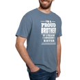 thumbnail image 4 of CafePress - I'm A Proud Brother Of A Freaking Awesome Sister T - Mens Comfort Colors Shirt, 4 of 5