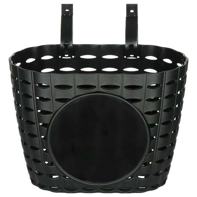 Cesta de cesta de plástico para niños de 1 por ciento Cesta de almacenamiento de bicicleta desmontable para bicicleta para niños (negro)