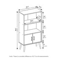 thumbnail image 2 of Furinno MIDCENTURY Armoire de Rangement avec Portes et Pattes en Chêne Gris, 2 of 5
