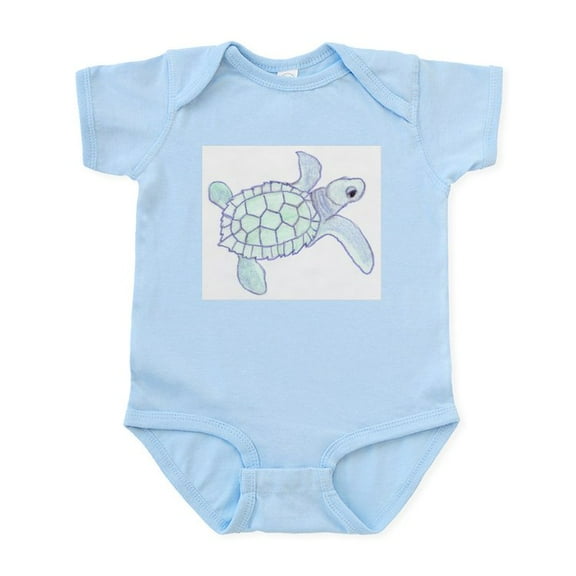 CafePress - Infant Bodysuit: Baby Sea Turtle - Baby Light Bodysuit, Size Newborn - 24 Months
