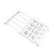 thumbnail image 4 of Estante de tensión extensible blanco para armario, sin taladros, telescópico, organizador, divisor, 24 cm de ancho y 30-40 cm de largo., 4 of 14