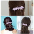 thumbnail image 4 of QUMIIRITY Clip Metálico Para Mujer Con Rhinestones Púrpura Ligero Para Uso Diario Cómodo, 4 of 8