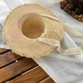 thumbnail image 6 of 56-58cm hat circumference female summer anti-ultraviolet big brimmed straw hat beach hat sunscreen sun hat, 6 of 6