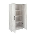 thumbnail image 6 of Prepac Elite Accent Cabinet with Panel Doors, Rustic White Storage Cabinet, Bathroom Cabinet, Pantry Cabinet with 3 Shelves 16.75" D x 32" W x 65" H, ASCR-1001-1, 6 of 11