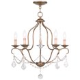 thumbnail image 1 of Livex Lighting 6435-48 Chesterfield 5-Light Ceiling Chandelier 60W B10 Bulbs, 1 of 5