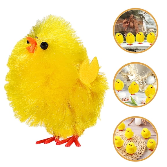 LULULION 12Pcs Easter Egg Fillers Yellow Lifelike Design Decorative Party Favors for All Ages