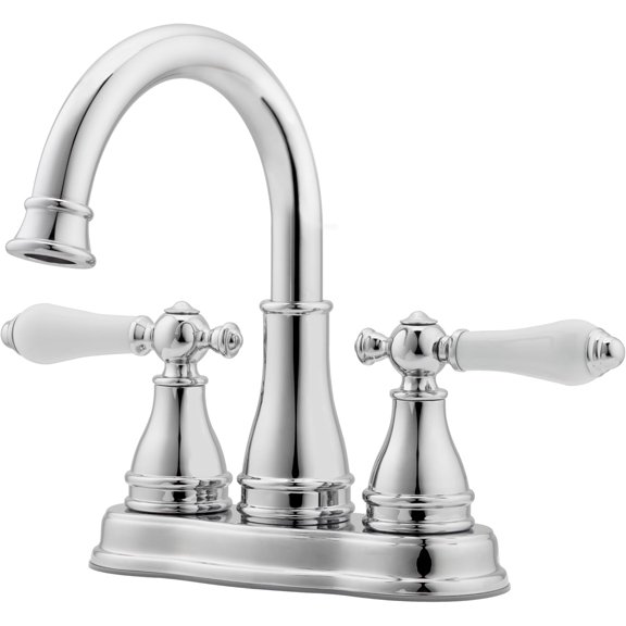 Sonterra Bathroom Sink Faucet, 4-Inch Centerset, 2-Handle, 3-Hole, Polished Chrome Finish, LFWL245PC