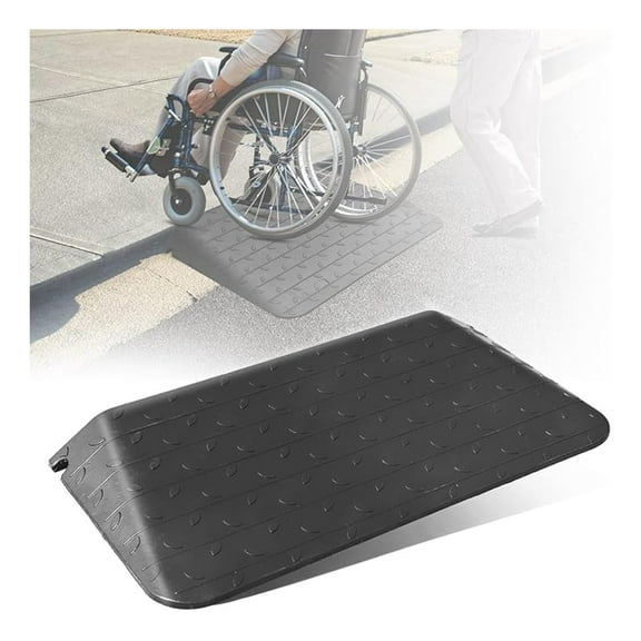 3.5" High Wheelchair Ramp Rubber Threshold Ramps for Wheelchairs for Home, 5500 lbs Weight Capacity, Non-Slip Surface for Wheelchair,Strollers,Scooters Home Doorways Use