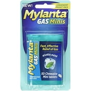 Mylanta Gas Minis Chewable Tablets, Arctic Mint, 50 Count (Pack of 3)
