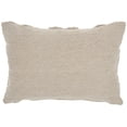 thumbnail image 2 of Whimsical Heart Detail Gray Lumbar Pillow, 2 of 5