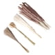 thumbnail image 5 of Flores secas de junco Jadeshay Hierba de pampa seca natural 50 pasto de cola de conejo 15 pampas blancas 15 pampas marrones 20 pasto de caña, 5 of 12