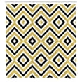 thumbnail image 3 of Ambesonne Geometric Shower Curtain, Contemporary Design, 69"Wx84"L, White Black and Yellow, 3 of 3