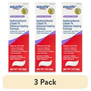 (3 pack) Equate Maximum Strength Anti Itch Hydrocortisone Cream 1% Intensive Healing Formula, 1 oz, Compare to Cortisone.10® Intensive Healing Formula Active Ingredient