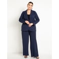 thumbnail image 6 of ELOQUII Women's Plus Size The Ultimate Stretch Long One Button Blazer, 6 of 6