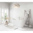 thumbnail image 3 of Elegant Kitchen & Bath BT30459GW-BNK 59 in. Oval Bathtub, Glossy White with Brushed Nickel Trim, 3 of 8