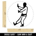 thumbnail image 2 of Kung Fu Martial Arts Tai Chi Stance Karate Gi Self-Inking Rubber Stamp Ink Stamper - Black Ink - Large 1-1/2 Inch, 2 of 7