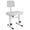 White, variant on 5 Core Piano Bench 3" Padded Cushioned Stool w Backrest Heavy Duty Musician Chair Height Adjustable