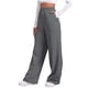 thumbnail image 5 of WILLBEST Pantalones Casuales elegantes para Mujer para Otoño E Invierno: Pantalones Deportivos de Color Liso con Bolsillos, Cordones y Pernera Ancha y Recta. Extra Grande, 5 of 8