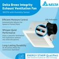 thumbnail image 2 of Delta Breez Integrity Exhaust Bath Fan 80 CFM with Humidity Sensor, White, 2 of 11