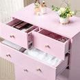 thumbnail image 6 of GZXS 7 Drawer Dresser for Bedroom, Modern Chest of Drawers for Living Room, Hallway, Entryway, Easy Assembly, Pink, 6 of 7
