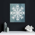 thumbnail image 4 of Nawypu  Snowflakes Wall Picture Set Vintage Winter Canvas Wall Decor Let it Snow Sign Artwork for Home Christmas, 4 of 4