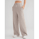 thumbnail image 2 of Pantalones Deportivos Holgados de Cintura Alta para Mujer, Color Caqui, Talla XL, 2 of 4