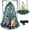 Camo, variant on 40” Hanging Tree Play Tent Hangout for Kids Indoor Outdoor Flying Saucer Floating Platform Swing Treepod Inside Outside House Canopy - Includes Hammock Pod Hang Kit and Swinging Swivel Spinner