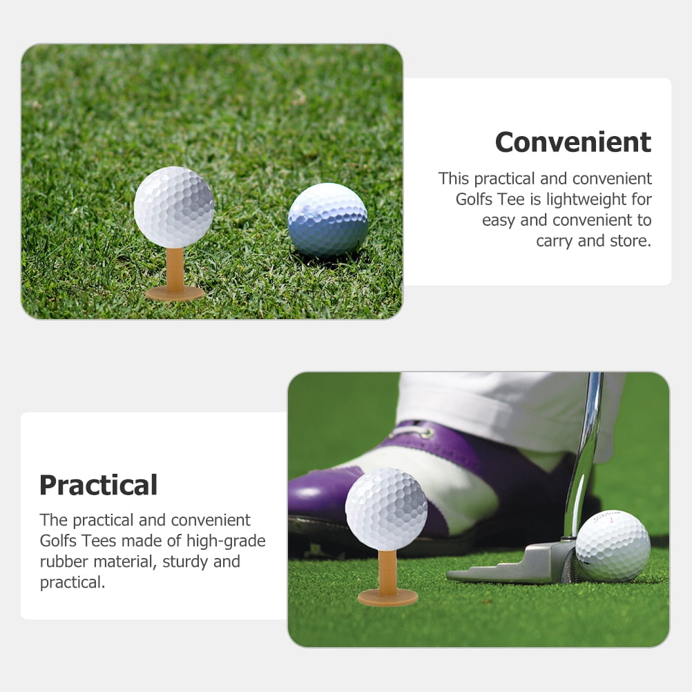 FONDOTIN 20Pcs Professional Golfs Tees Rubber Holders with Wear Resist High Grade Material for Consistent Swing