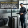 thumbnail image 7 of tag8 2 Pack Luggage Tags for Suitcases, 26 Initial Letter Travel Luggage Identification Labels ID Tag with Global Loss Recovery Service | Airline Compliant | SITA World Tracer Code Enabled (W), 7 of 7