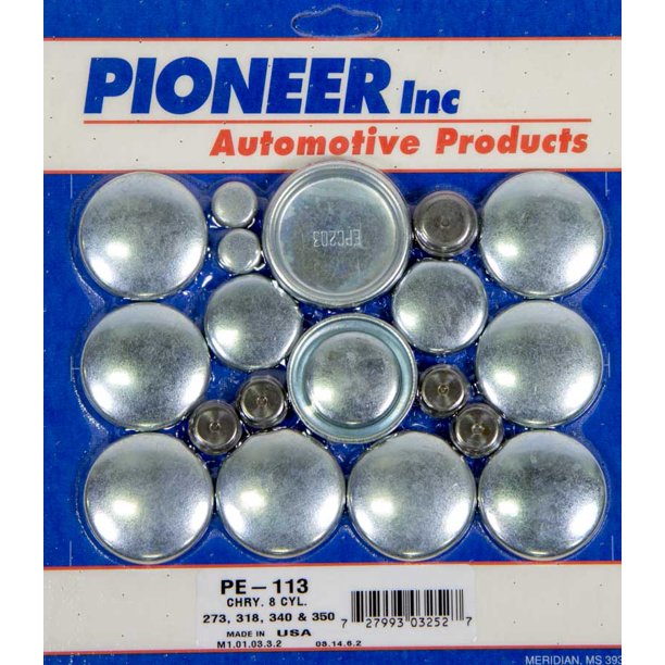 Pioneer Small Block Mopar Steel Freeze Plug Kit P/N PE113
