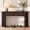 Walnut 1.4m, variant on OMCMUU 63" Console Tables for Entryway with Storage Fluted Console Table with 2 Drawers Sofa Table Behind The Couch for Entryway, Hallway, Living Room, (Black)