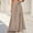 Khaki, variant on Women's Solid Color Elastic Waist Casual Straight Leg Loose Pants