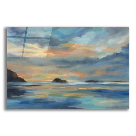 Epic Art 'Pacific Sunset' by Silvia Vassileva, Acrylic Glass Wall Art, 16"x12"